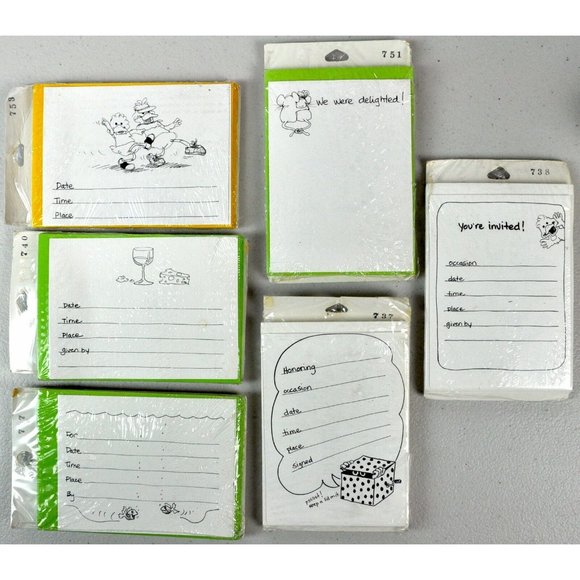 Suzys Zoo Vtg Party Invitations 10 Packs Lot Thank You Boogie Surprise Evps New - Picture 3 of 5